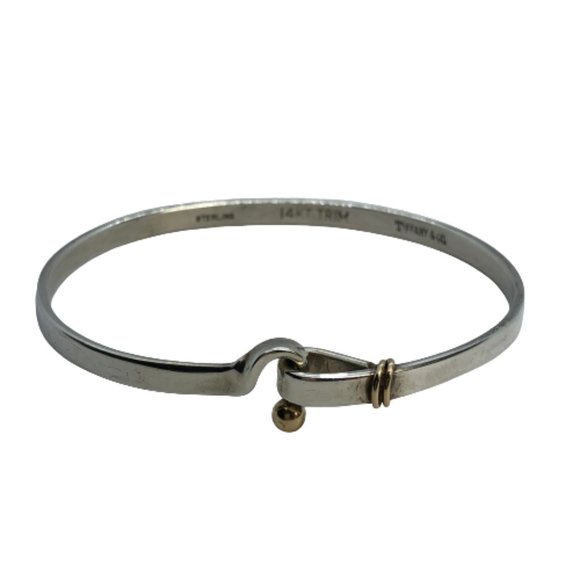 Tiffany & Co. Jewelry - Genuine Tiffany & Co Silver & 14K Gold Bracelet